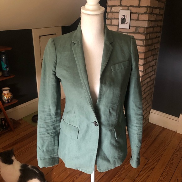 J.Crew Regent Blazer Linen. Size 2. - Picture 3 of 5
